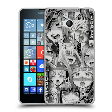 Пластиковый чехол на Microsoft Lumia 640 с принтом Ahegao Ахегао Аниме Пластиковый чехол на Microsoft Lumia 640 с принтом Ahegao Ахегао Аниме