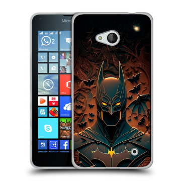 Пластиковый чехол на Microsoft Lumia 640 с принтом Batman Бэтмен Пластиковый чехол на Microsoft Lumia 640 с принтом Batman Бэтмен
