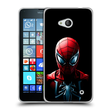 Пластиковый чехол на Microsoft Lumia 640 с принтом Spiderman Человек паук