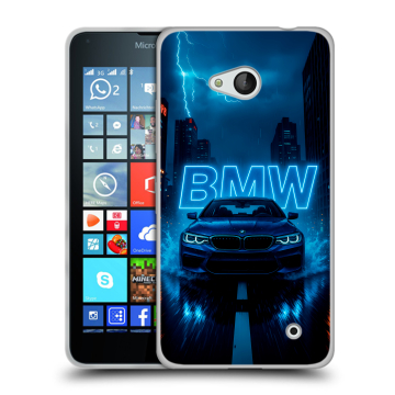 Пластиковый чехол на Microsoft Lumia 640 с принтом BMW БМВ