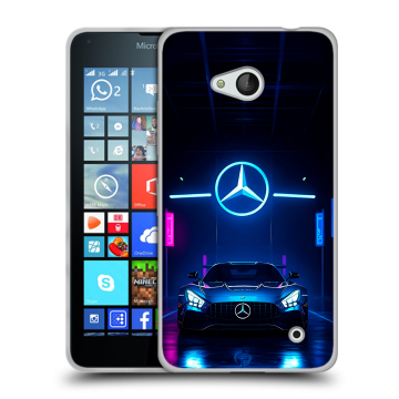 Пластиковый чехол на Microsoft Lumia 640 с принтом Mercedes Мерседес Пластиковый чехол на Microsoft Lumia 640 с принтом Mercedes Мерседес