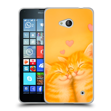 Пластиковый чехол на Microsoft Lumia 640 с принтом Милые котята Пластиковый чехол на Microsoft Lumia 640 с принтом Милые котята