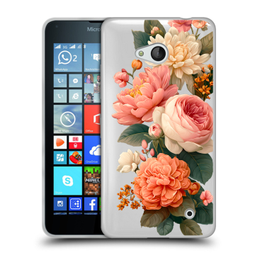 Пластиковый чехол на Microsoft Lumia 640 с принтом цветы Пластиковый чехол на Microsoft Lumia 640 с принтом цветы