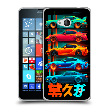 Пластиковый чехол на Microsoft Lumia 640 с принтом машины тачки Пластиковый чехол на Microsoft Lumia 640 с принтом машины тачки