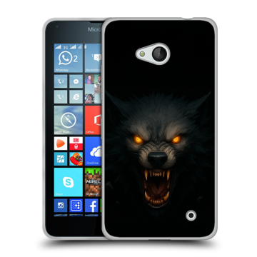 Пластиковый чехол на Microsoft Lumia 640 с принтом Волк Пластиковый чехол на Microsoft Lumia 640 с принтом Волк