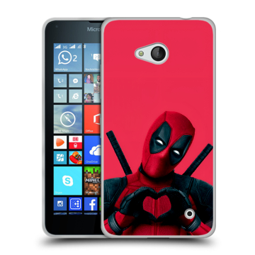 Пластиковый чехол на Microsoft Lumia 640 с принтом Дедпул Deadpool