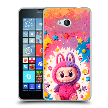 Пластиковый чехол на Microsoft Lumia 640 с принтом Labubu Лабубу Пластиковый чехол на Microsoft Lumia 640 с принтом Labubu Лабубу