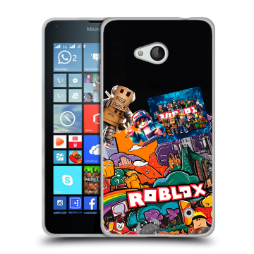 Пластиковый чехол на Microsoft Lumia 640 с принтом Roblox Роблокс