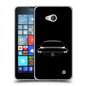 Пластиковый чехол на Microsoft Lumia 640 с принтом Mercedes Мерседес