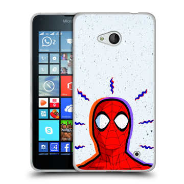 Пластиковый чехол на Microsoft Lumia 640 с принтом Spiderman Человек паук Пластиковый чехол на Microsoft Lumia 640 с принтом Spiderman Человек паук
