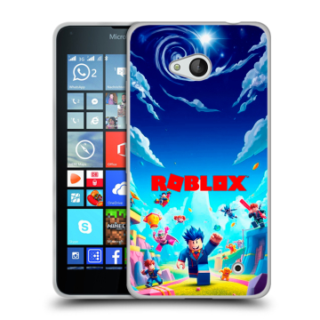 Пластиковый чехол на Microsoft Lumia 640 с принтом Roblox Роблокс