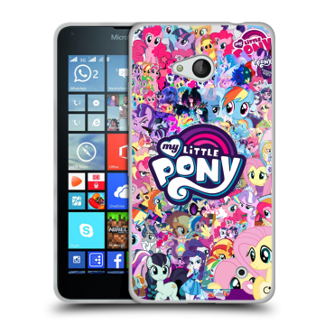 Пластиковый чехол на Microsoft Lumia 640 с принтом My little pony Дружба чудо Пластиковый чехол на Microsoft Lumia 640 с принтом My little pony Дружба чудо