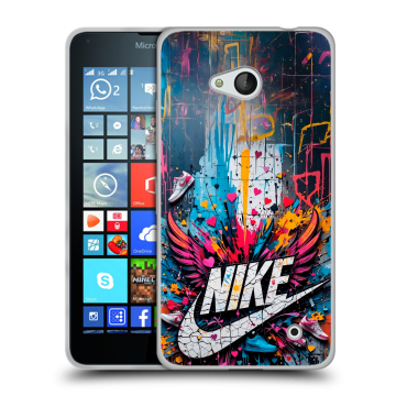 Пластиковый чехол на Microsoft Lumia 640 с принтом Nike Найк