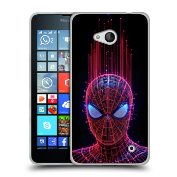 Пластиковый чехол на Microsoft Lumia 640 с принтом Spiderman Человек паук Пластиковый чехол на Microsoft Lumia 640 с принтом Spiderman Человек паук