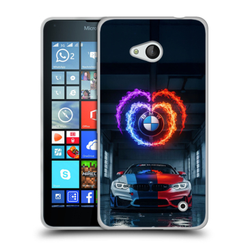 Пластиковый чехол на Microsoft Lumia 640 с принтом BMW БМВ Пластиковый чехол на Microsoft Lumia 640 с принтом BMW БМВ