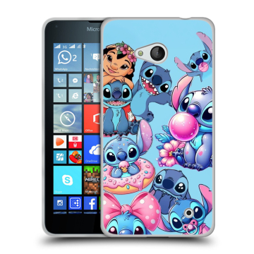 Пластиковый чехол на Microsoft Lumia 640 с принтом Лило и Стич