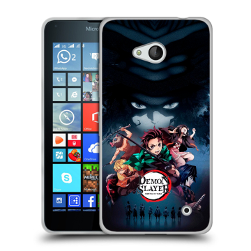 Пластиковый чехол на Microsoft Lumia 640 с принтом Demon Slayer Клинок рассекающий демонов