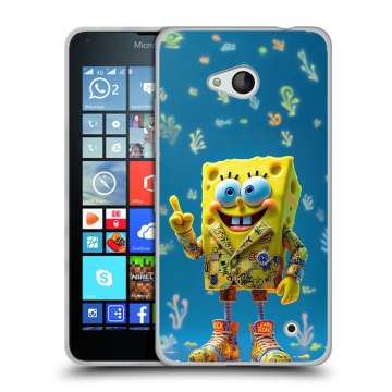 Пластиковый чехол на Microsoft Lumia 640 с принтом Спанч боб Спанчбоб Пластиковый чехол на Microsoft Lumia 640 с принтом Спанч боб Спанчбоб