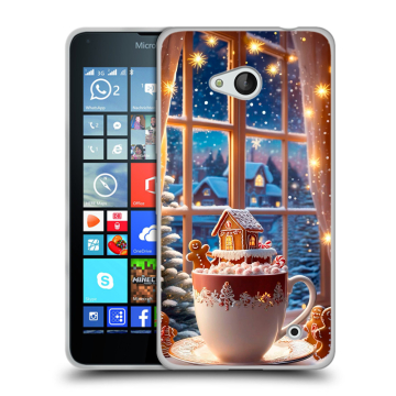 Пластиковый чехол на Microsoft Lumia 640 с принтом Новый год Пластиковый чехол на Microsoft Lumia 640 с принтом Новый год