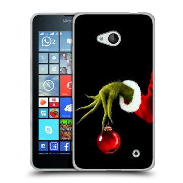 Пластиковый чехол на Microsoft Lumia 640 с принтом Новый год Гринч Пластиковый чехол на Microsoft Lumia 640 с принтом Новый год Гринч