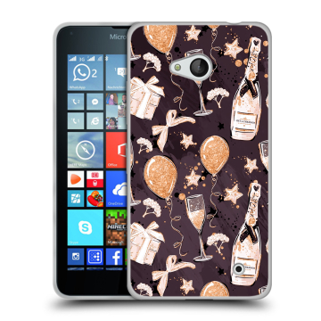 Пластиковый чехол на Microsoft Lumia 640 с принтом Новый год Пластиковый чехол на Microsoft Lumia 640 с принтом Новый год