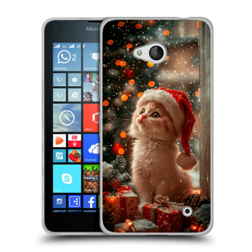 Пластиковый чехол на Microsoft Lumia 640 с принтом Новый год Пластиковый чехол на Microsoft Lumia 640 с принтом Новый год