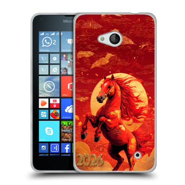 Пластиковый чехол на Microsoft Lumia 640 с принтом Новый год Пластиковый чехол на Microsoft Lumia 640 с принтом Новый год