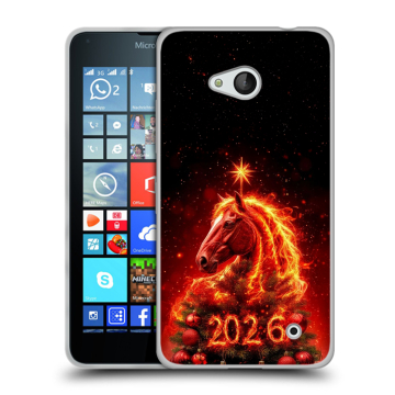 Пластиковый чехол на Microsoft Lumia 640 с принтом Новый год Пластиковый чехол на Microsoft Lumia 640 с принтом Новый год