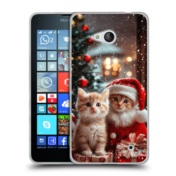 Пластиковый чехол на Microsoft Lumia 640 с принтом Новый год Пластиковый чехол на Microsoft Lumia 640 с принтом Новый год