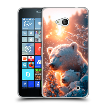 Пластиковый чехол на Microsoft Lumia 640 с принтом Новый год