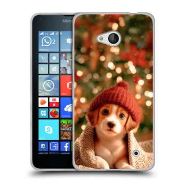Пластиковый чехол на Microsoft Lumia 640 с принтом Новый год