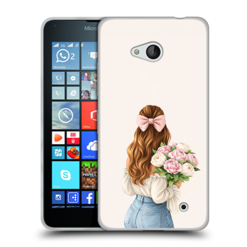 Пластиковый чехол на Microsoft Lumia 640 с принтом женский Пластиковый чехол на Microsoft Lumia 640 с принтом женский