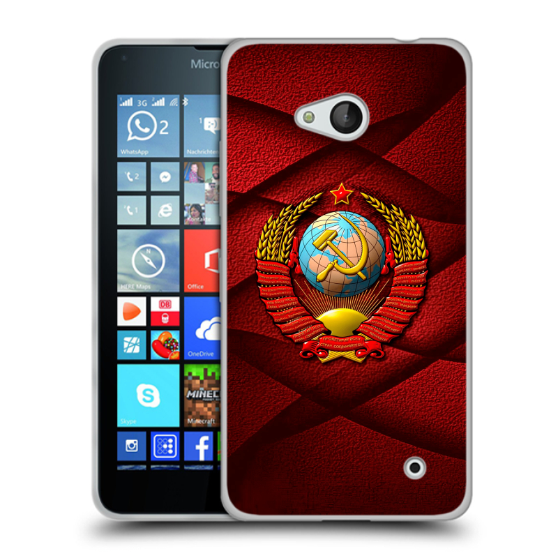 Пластиковый чехол на Microsoft Lumia 640 с принтом Герб СССР Пластиковый чехол на Microsoft Lumia 640 с принтом Герб СССР
