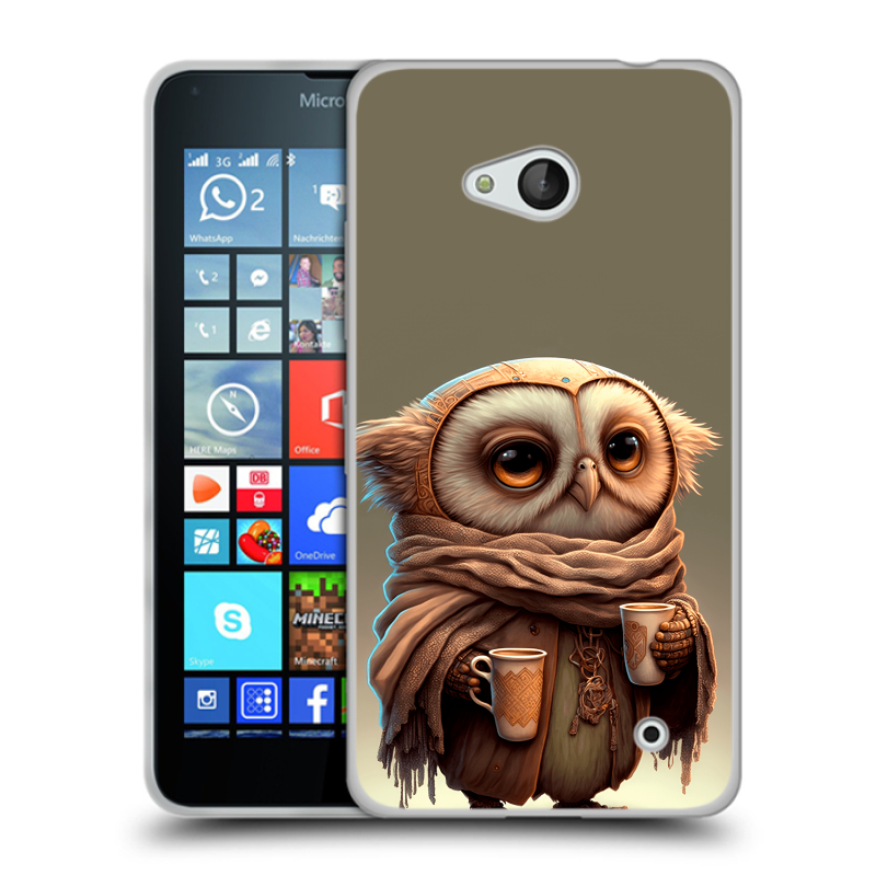 Пластиковый чехол на Microsoft Lumia 640 с принтом Сова Пластиковый чехол на Microsoft Lumia 640 с принтом Сова