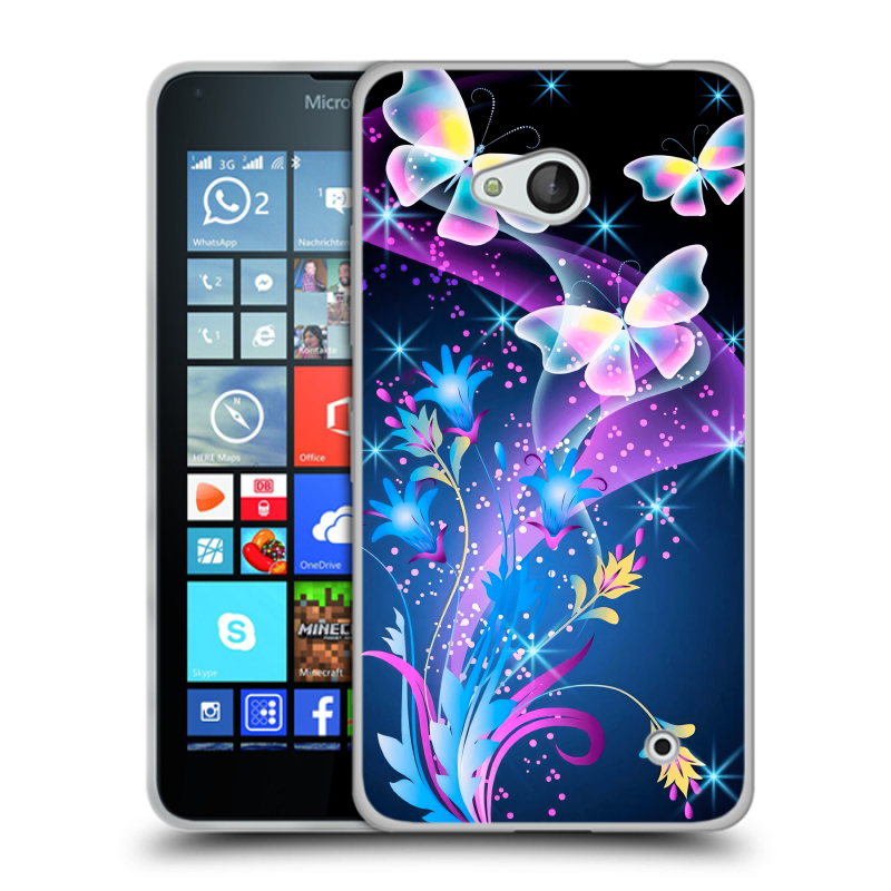 Пластиковый чехол на Microsoft Lumia 640 с принтом Бабочки Пластиковый чехол на Microsoft Lumia 640 с принтом Бабочки