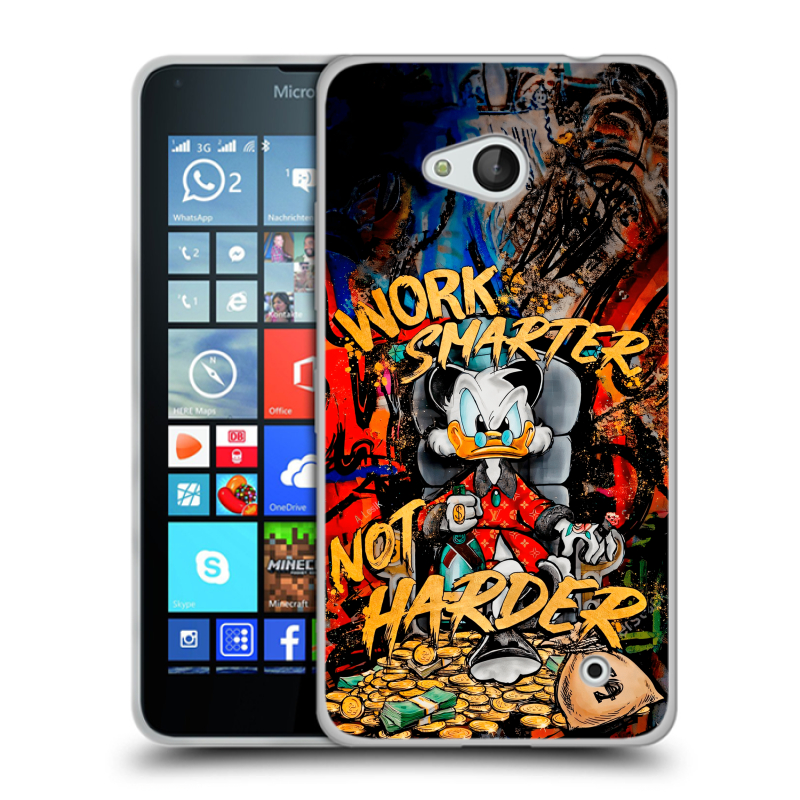 Пластиковый чехол на Microsoft Lumia 640 с принтом Дональд Дак Деньги Пластиковый чехол на Microsoft Lumia 640 с принтом Дональд Дак Деньги