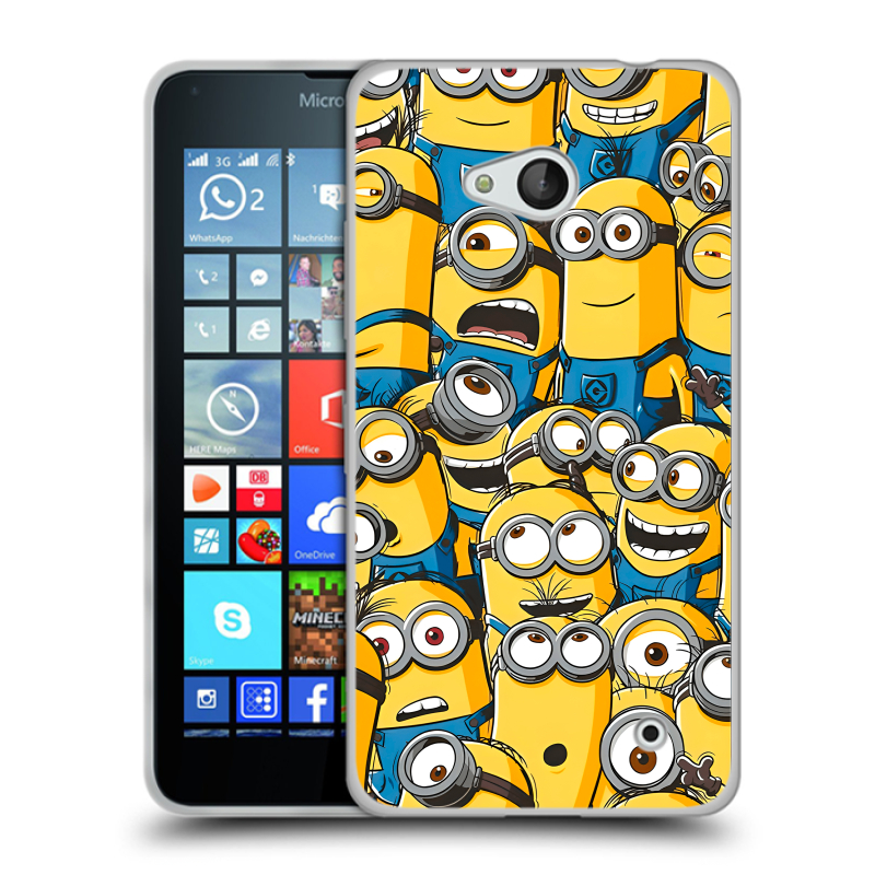 Пластиковый чехол на Microsoft Lumia 640 с принтом Миньоны Пластиковый чехол на Microsoft Lumia 640 с принтом Миньоны