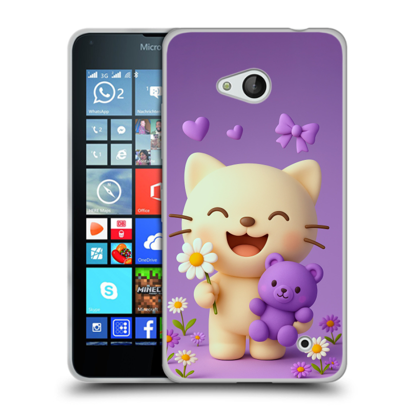 Пластиковый чехол на Microsoft Lumia 640 с принтом для девочек Пластиковый чехол на Microsoft Lumia 640 с принтом для девочек