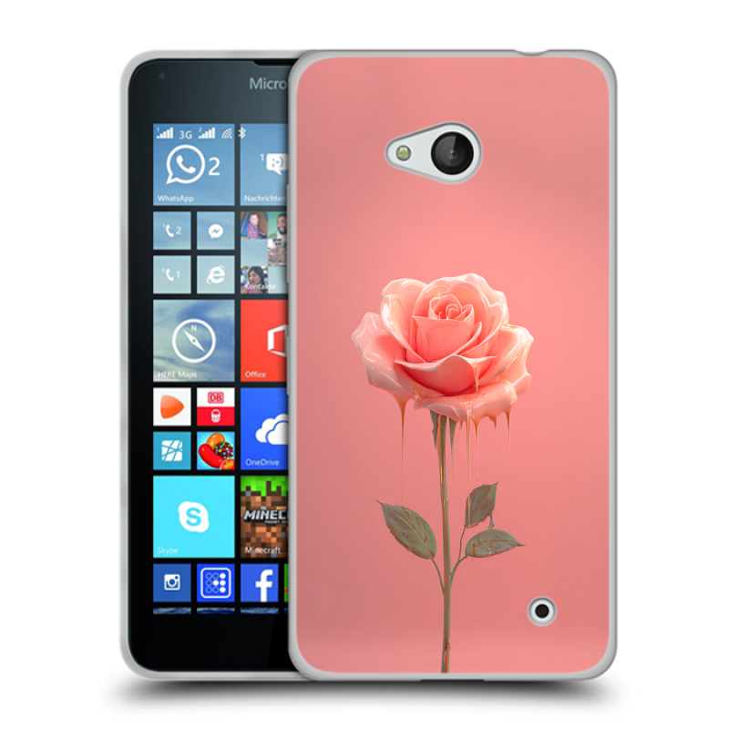 Пластиковый чехол на Microsoft Lumia 640 с принтом Розовая роза Пластиковый чехол на Microsoft Lumia 640 с принтом Розовая роза