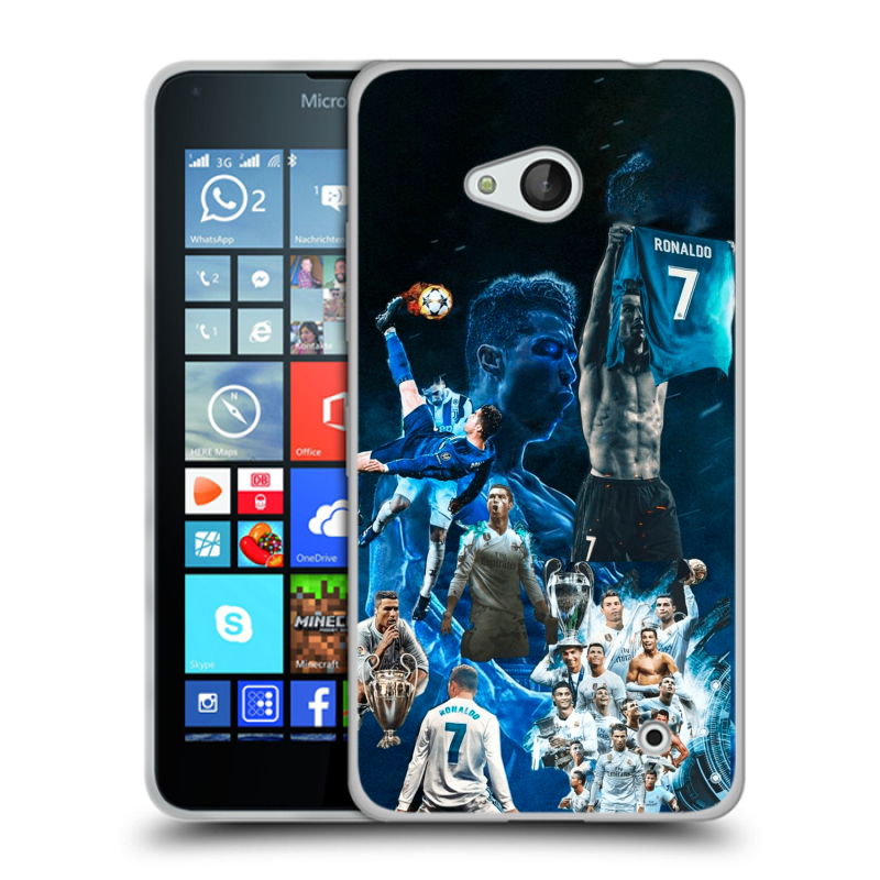 Пластиковый чехол на Microsoft Lumia 640 с принтом Реал Роналдо Пластиковый чехол на Microsoft Lumia 640 с принтом Реал Роналдо