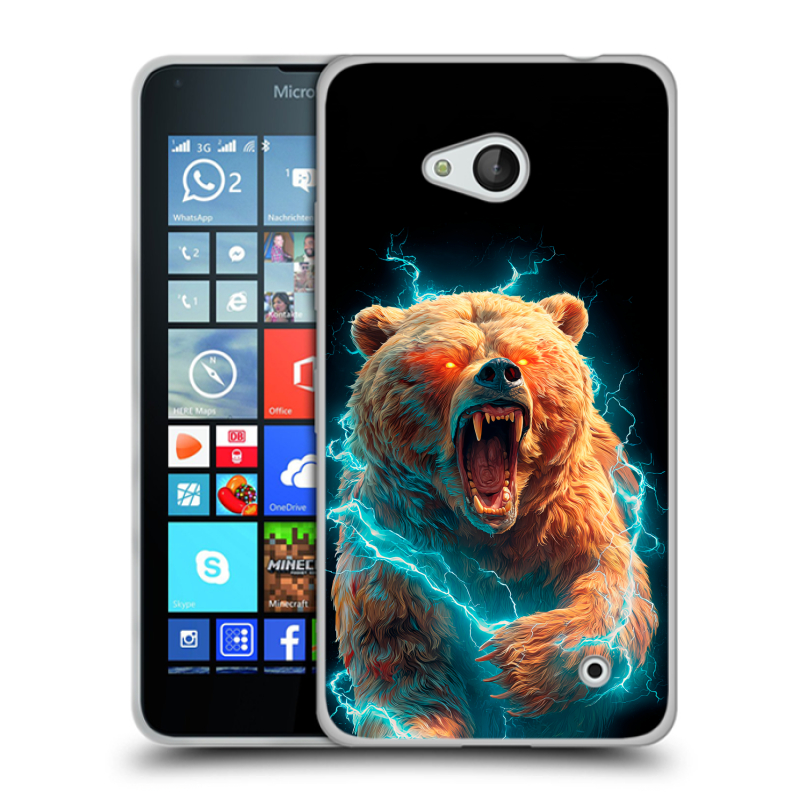 Пластиковый чехол на Microsoft Lumia 640 с принтом Медведь Пластиковый чехол на Microsoft Lumia 640 с принтом Медведь