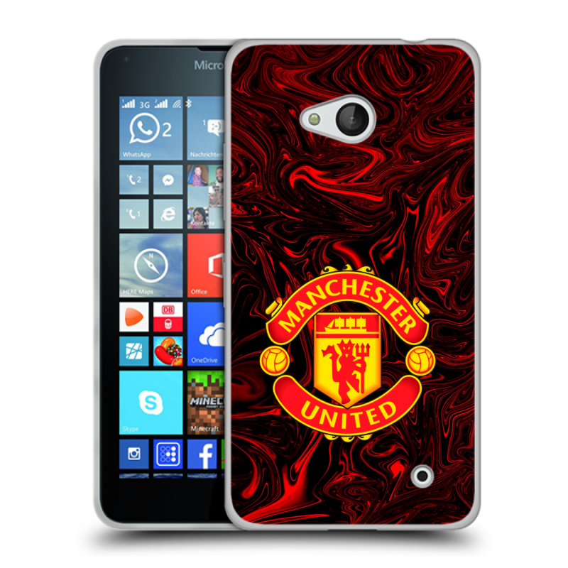 Пластиковый чехол на Microsoft Lumia 640 с принтом Manchester United Пластиковый чехол на Microsoft Lumia 640 с принтом Manchester United