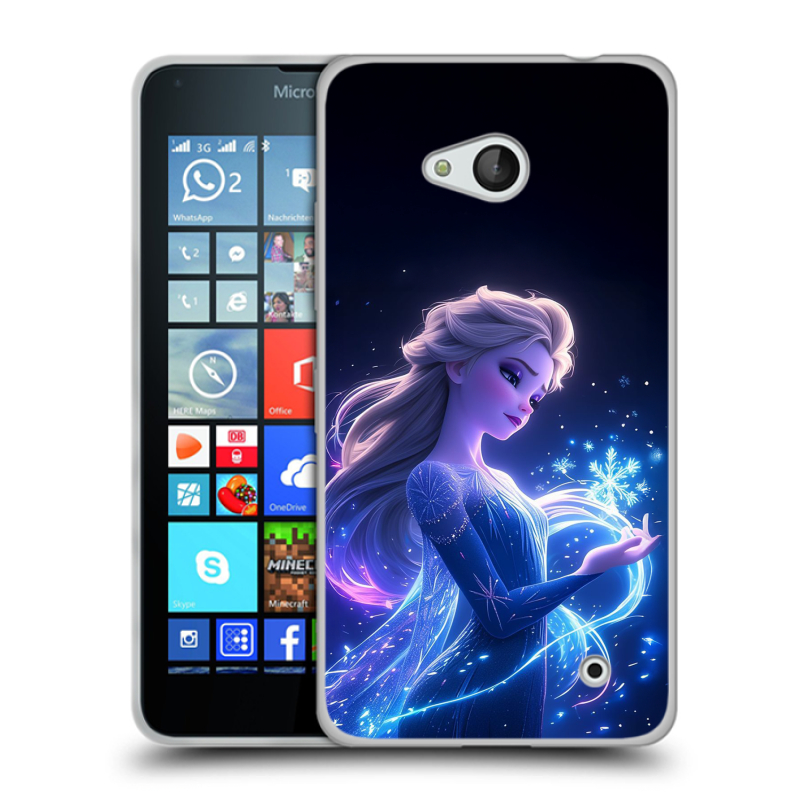 Пластиковый чехол на Microsoft Lumia 640 с принтом Холодное сердце Frozen Пластиковый чехол на Microsoft Lumia 640 с принтом Холодное сердце Frozen