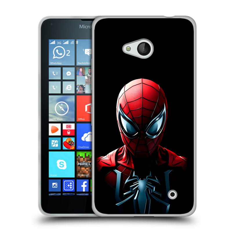 Пластиковый чехол на Microsoft Lumia 640 с принтом Spiderman Человек паук Пластиковый чехол на Microsoft Lumia 640 с принтом Spiderman Человек паук