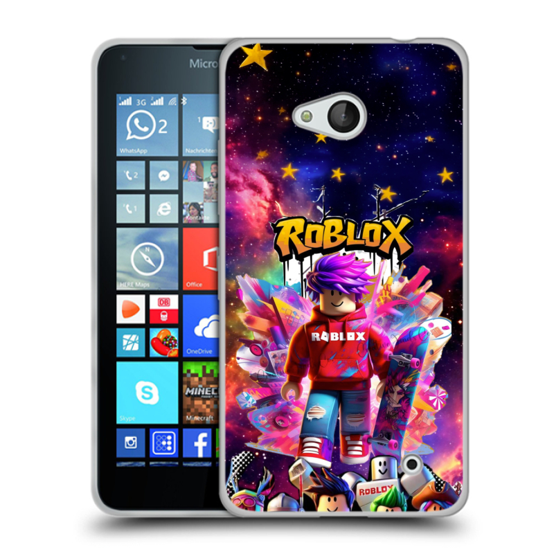 Пластиковый чехол на Microsoft Lumia 640 с принтом Roblox Роблокс Пластиковый чехол на Microsoft Lumia 640 с принтом Roblox Роблокс