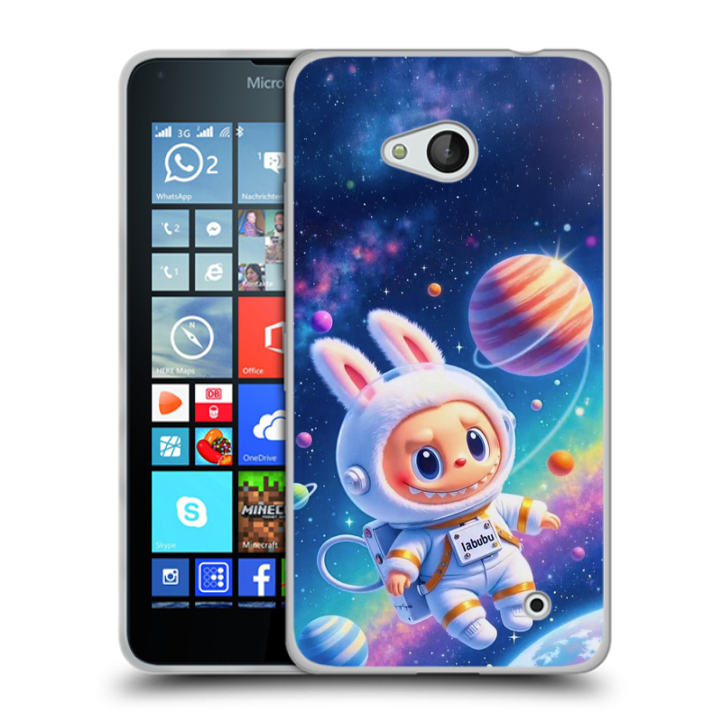 Пластиковый чехол на Microsoft Lumia 640 с принтом Labubu Лабубу Пластиковый чехол на Microsoft Lumia 640 с принтом Labubu Лабубу