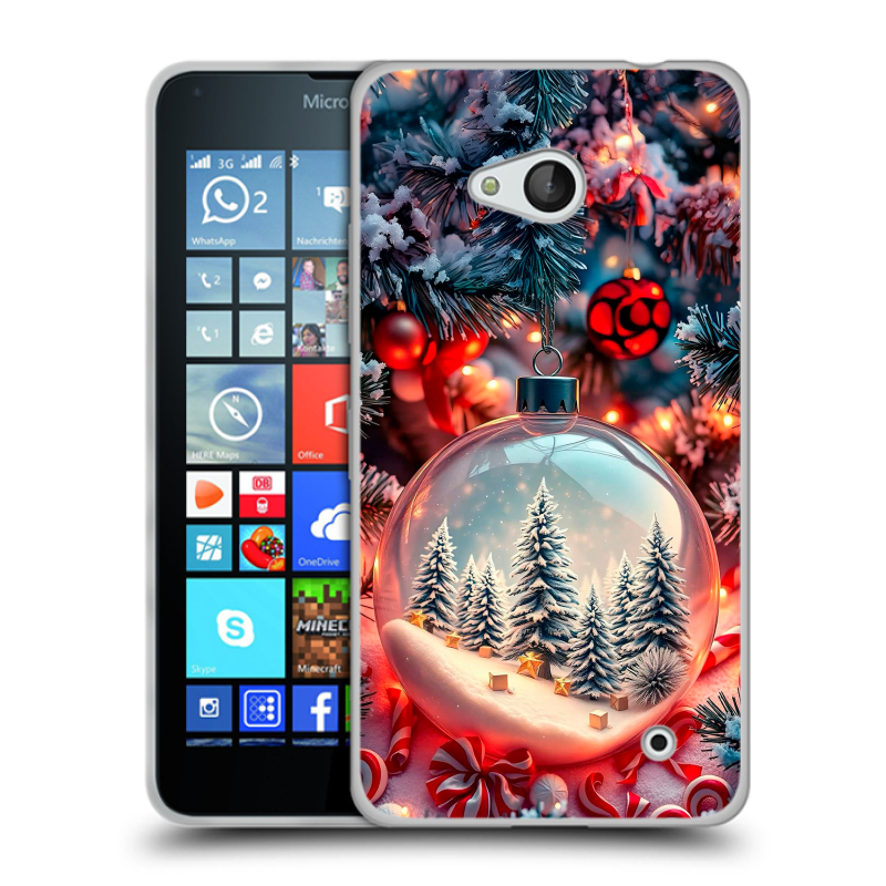 Пластиковый чехол на Microsoft Lumia 640 с принтом Новый год Пластиковый чехол на Microsoft Lumia 640 с принтом Новый год