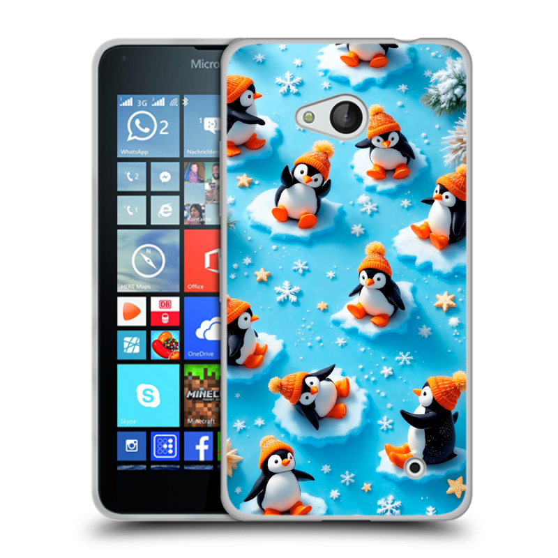 Пластиковый чехол на Microsoft Lumia 640 с принтом Новый год Пластиковый чехол на Microsoft Lumia 640 с принтом Новый год