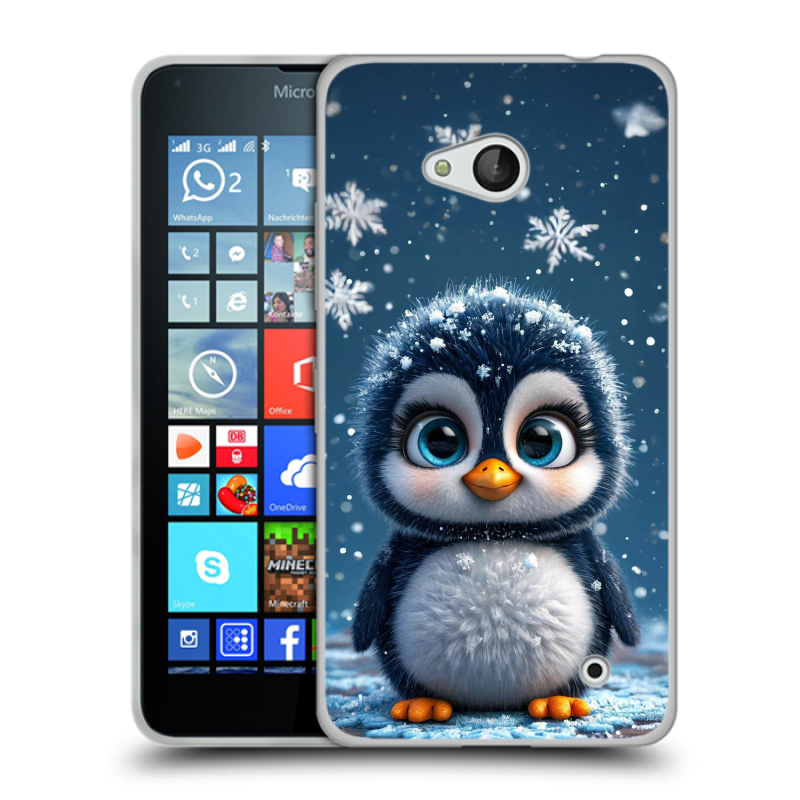 Пластиковый чехол на Microsoft Lumia 640 с принтом Новый год Пластиковый чехол на Microsoft Lumia 640 с принтом Новый год
