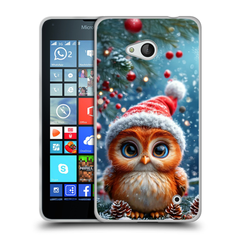 Пластиковый чехол на Microsoft Lumia 640 с принтом Новый год Пластиковый чехол на Microsoft Lumia 640 с принтом Новый год